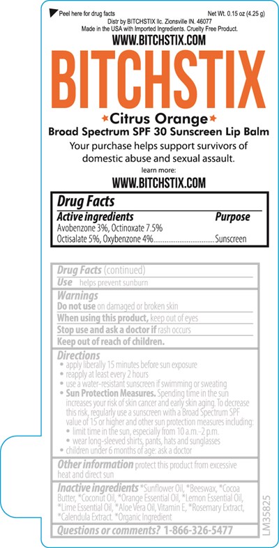 0.15 Oz Bitchstix Citrus Spf 30 Tube Label (99902 Lm35825 Bitchstix Citrus Spf 30 Broad Spectrum Sunscreen 2023 2 15 Ol)